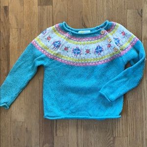 Mini Boden 3-4 Fair Isle Sweater